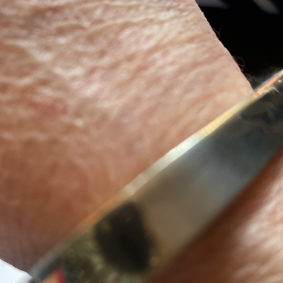 Rectangle Sterling Silver 925  bangle  marked MexicoTD 54 also marked - Picture 4 of 11